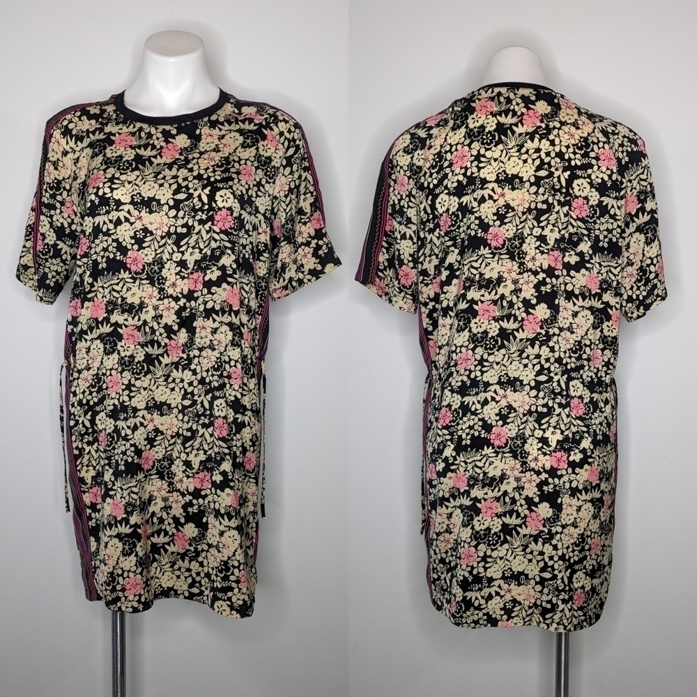 Scotch & Soda Maison Scotch black cream floral dress 4